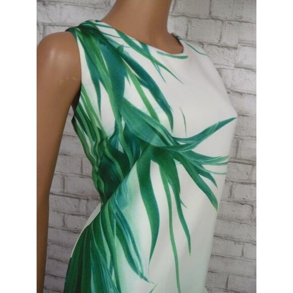 Catherine Malandrino Raffie Placid Palm Print Vback Shift Dress 6 NEW - Picture 8 of 12